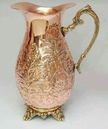 Handcrafted Copper Water Jug (Karuwa-style Pitcher)